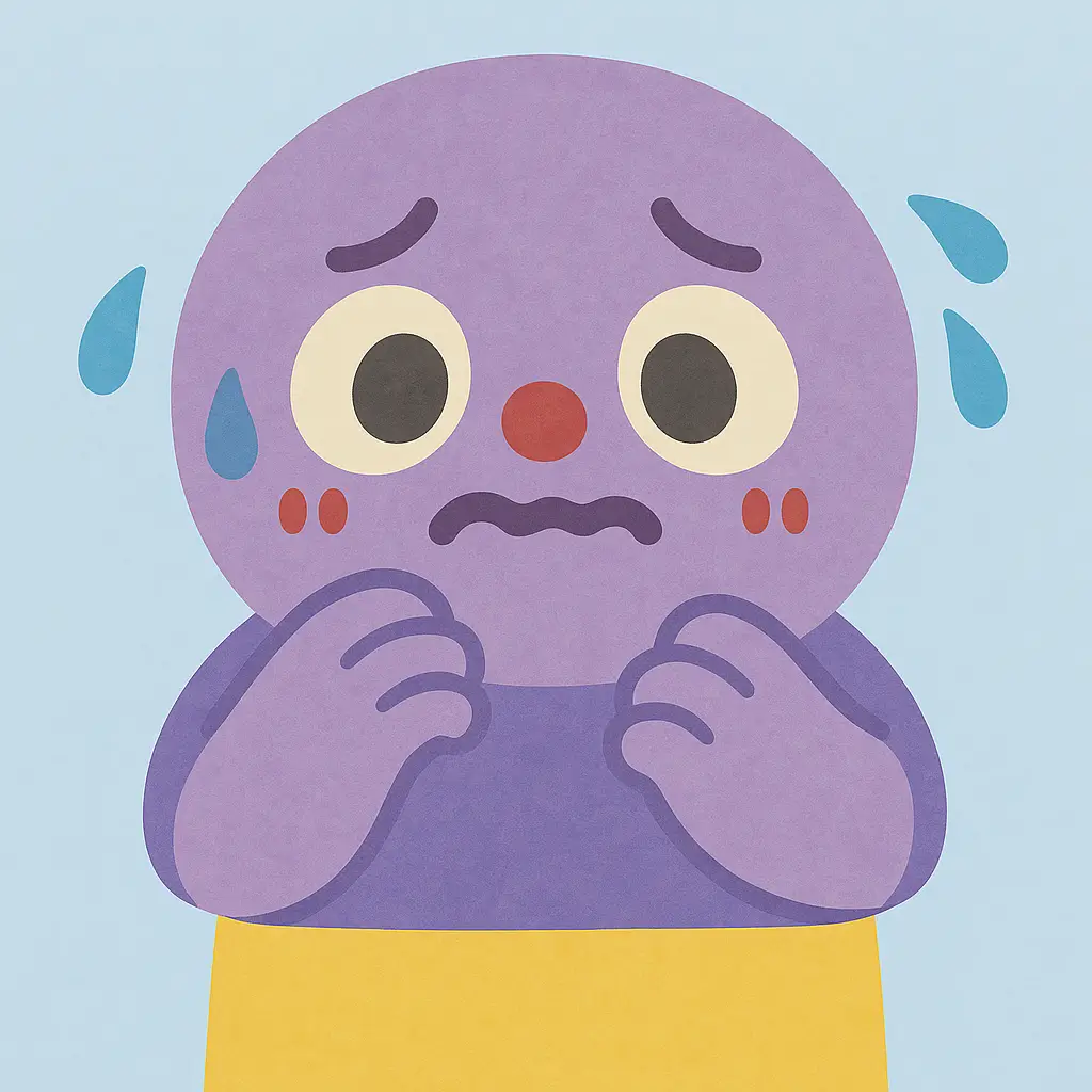 Anxiety character illustration